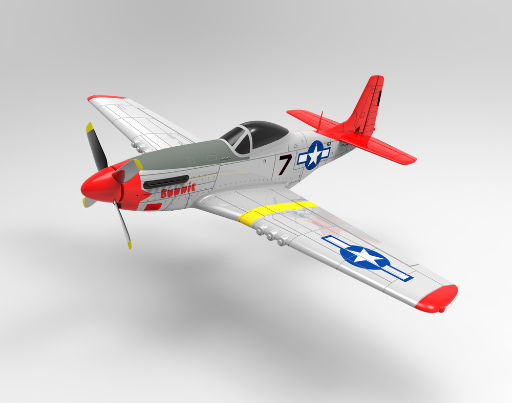 Volantex P-51 Mustang 30'' (TW-768-1) EPO Electric RC Plane PNP Red