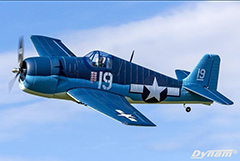 Dynam F6F Hellcat V2 50'' 1270mm Electric RC Airplane PNP With Flaps and Retracts