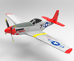 Volantex P-51 Mustang 30'' (TW-768-1) EPO Electric RC Plane PNP Red