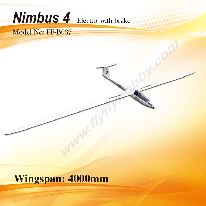 Flyfly Nimbus 4m/157'' Electric Glider With Brake FF-B037