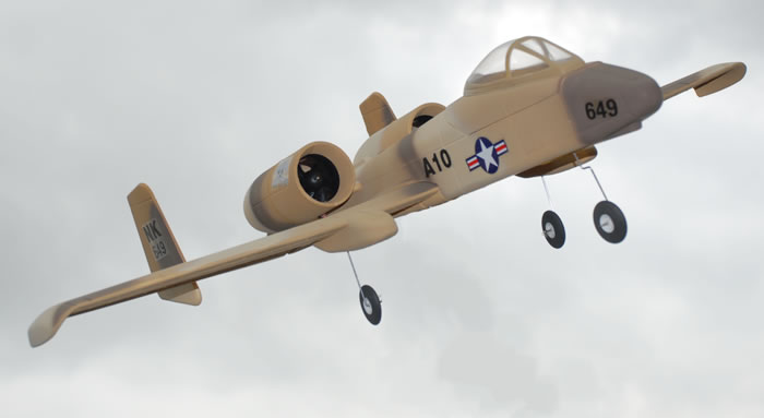 A-10 Thunderbolt II 4-Channel Ready-To-Fly Electric Ducted Fan RC Fighter Jet Airplane Dessert Sandy Version