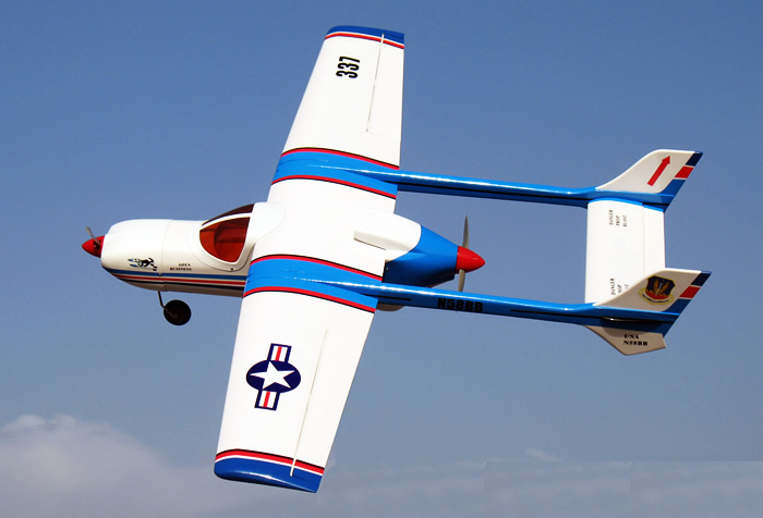 Cessna 337 Skymaster 25 55'' Nitro/Electric RC Airplane