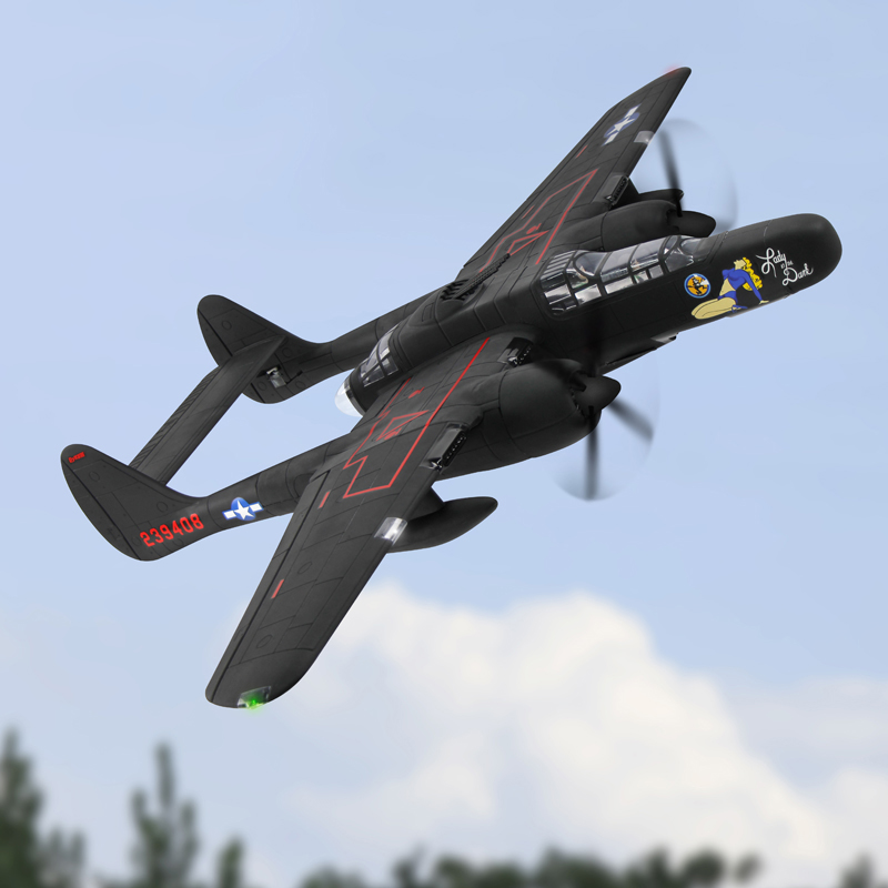 Dynam P-61 Black Widow 1.5m Twin Engine Electric RC Plane PNP