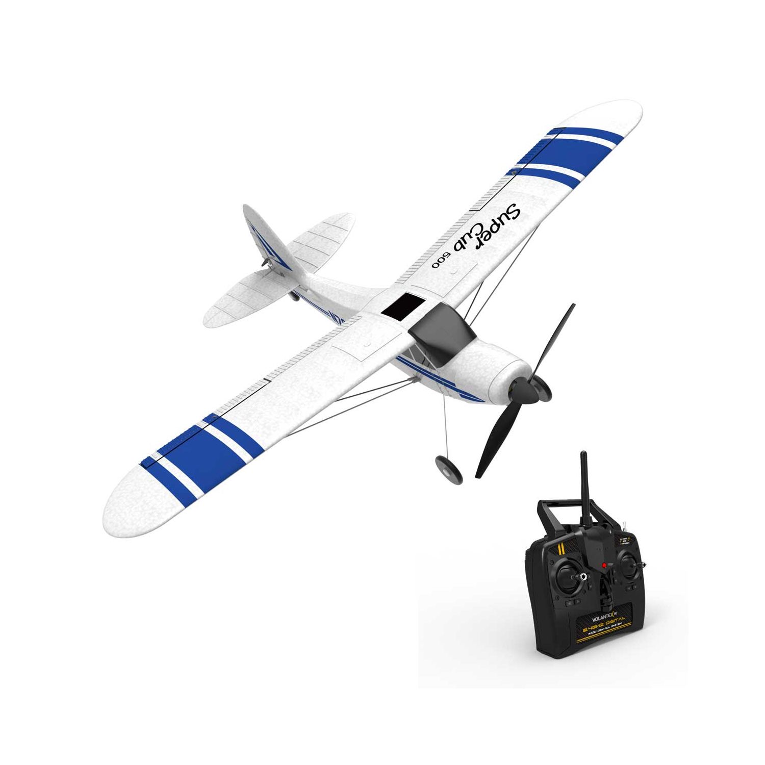 EX-Hobby Super Cub 500 Beginner Airplane with 6-Axis Gyro System and 500mm Wingspan (761-3) Ready-To-Fly Out Of box