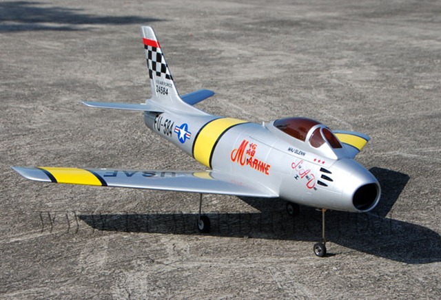 Flyfly F-86 Sabre 90mm EDF RC Jet Kit Version