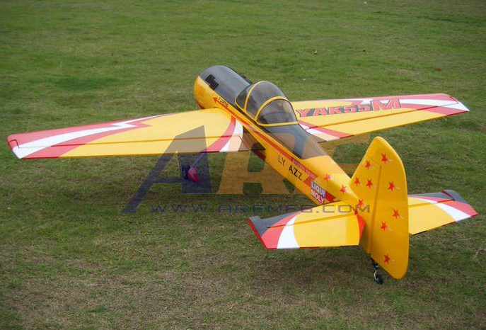 Goldwing ARF Yak 55M 30CC 72''/1820mm Aerobatic 3D Nitro Gas Airplane Yellow A