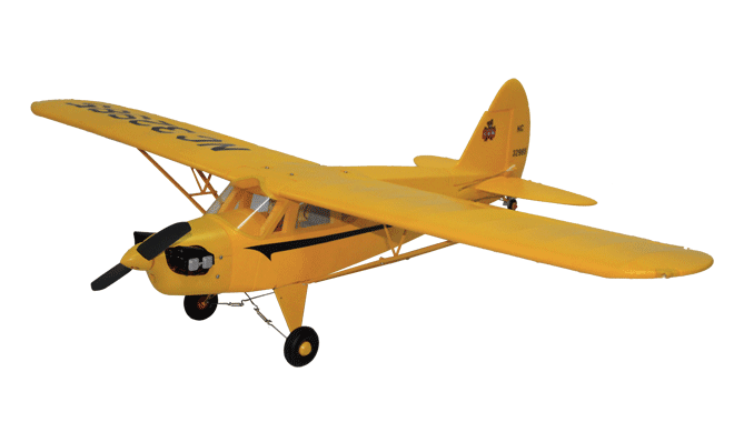 Freewing Piper J-5 Cub Cruiser 1100mm/43inch Electric RC Plane Yellow Kit Version