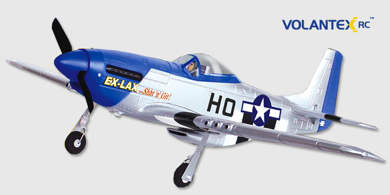 Volantex P-51 Mustang 30'' (TW-768-1) EPO Electric RC Plane PNP Blue