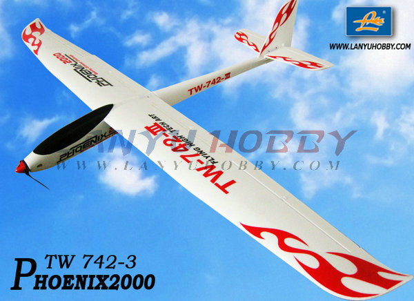 Phoenix 2000 Electric RC Glider Airplane PNP