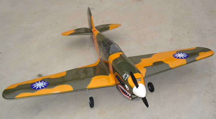 P40 Warhawk 60 65.3'' Nitro RC Airplane ARF, Missing Canopy