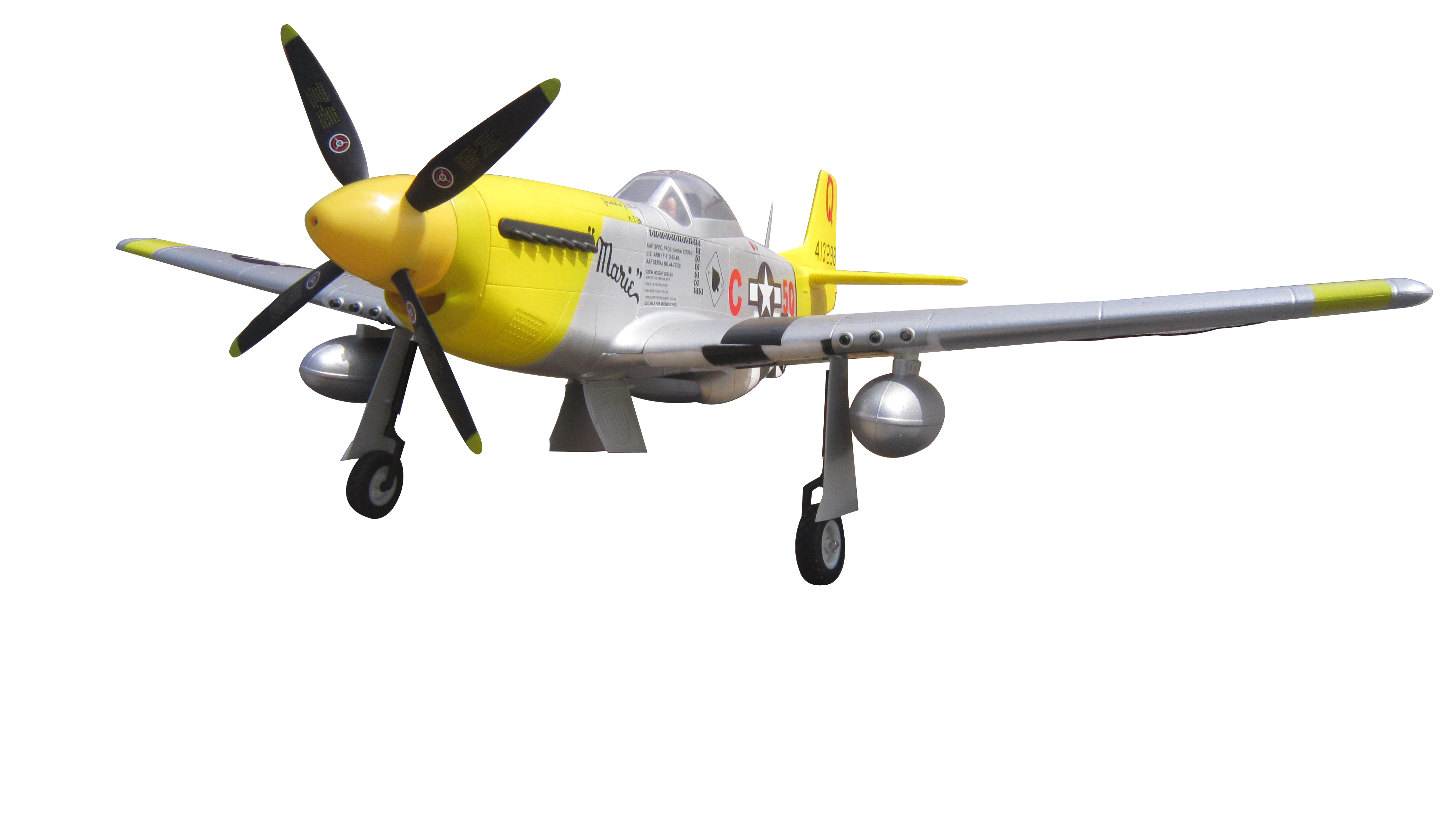 P-51 Mustang Marie  1400mm/57'' EPO Electric RC Airplane PNP With Retracts And Motor/ESC/Servos/Propeller Installed