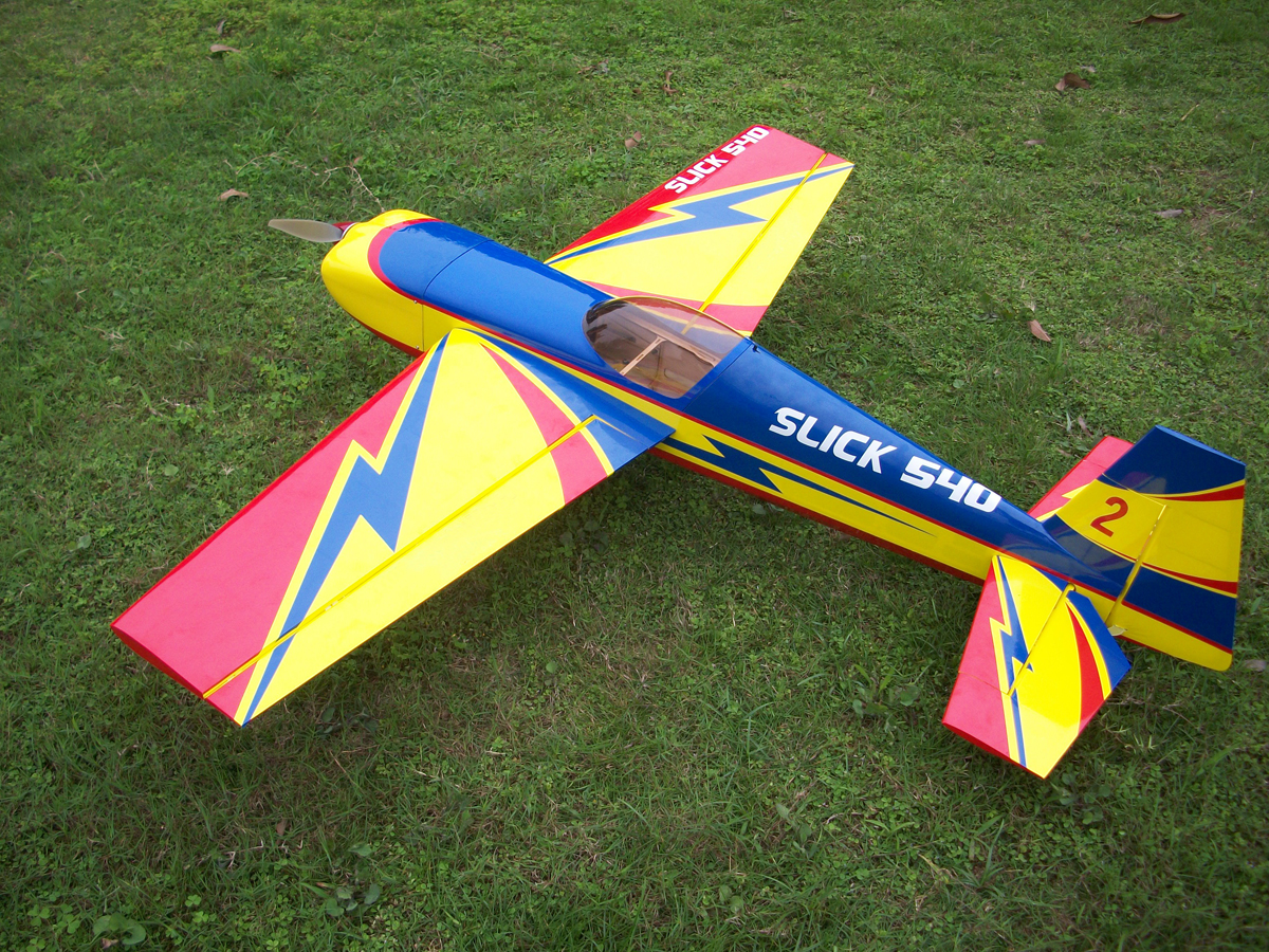 Skyline Slick 540 50E 55''/1400mm A 3D Aerobatic RC Airplane ARF Pre-Hinged Carbon Version, Slightly Damaged