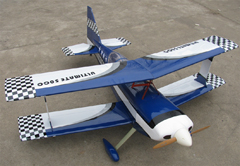 Ultimate 50CC 71'' Bipe Biplan RC Airplane ARF Blue