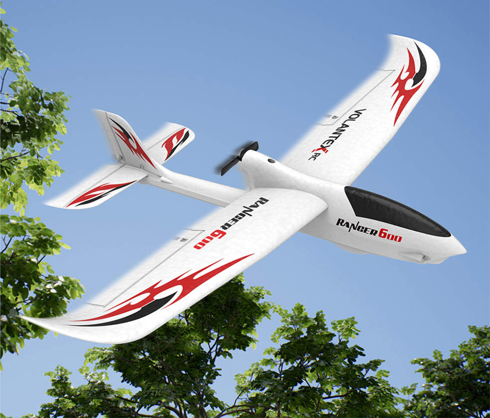 EX-Hobby Ranger600 Glider with Xpilot Stabilization System and One Key U-turn Function (761-2) Ready-To-Fly Out Of Box