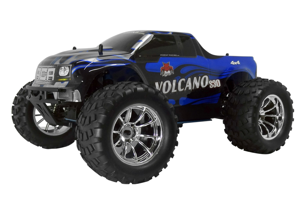 Volcano S30 1/10 Scale Nitro Monster Truck 2.4GHz Blue
