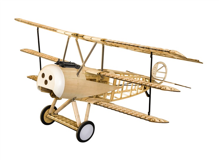 DW Hobby 61" Fokker DR1 Triplane Laser Cut Balsawood RC Airplane Model Kit