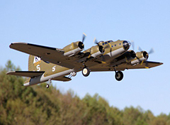 B-17 "Flying Fortress" 72''/1875mm Brushless Warbird with Worm Drive Retract System Kit Version V2 Green
