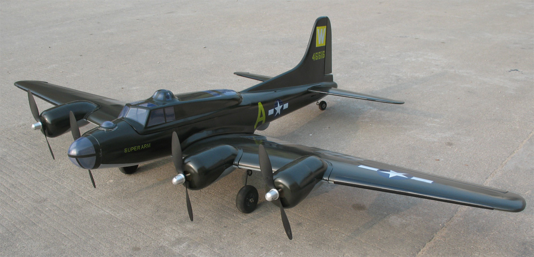 B-17 Flying Fortress Bomber 65'' RC Airplane ARF