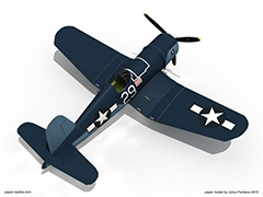 F4U 600mm Electric RC Plane Kit