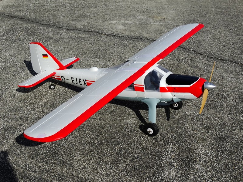 Taft Hobby Dornier Do 27 Electric RC Plane Kit Version Red