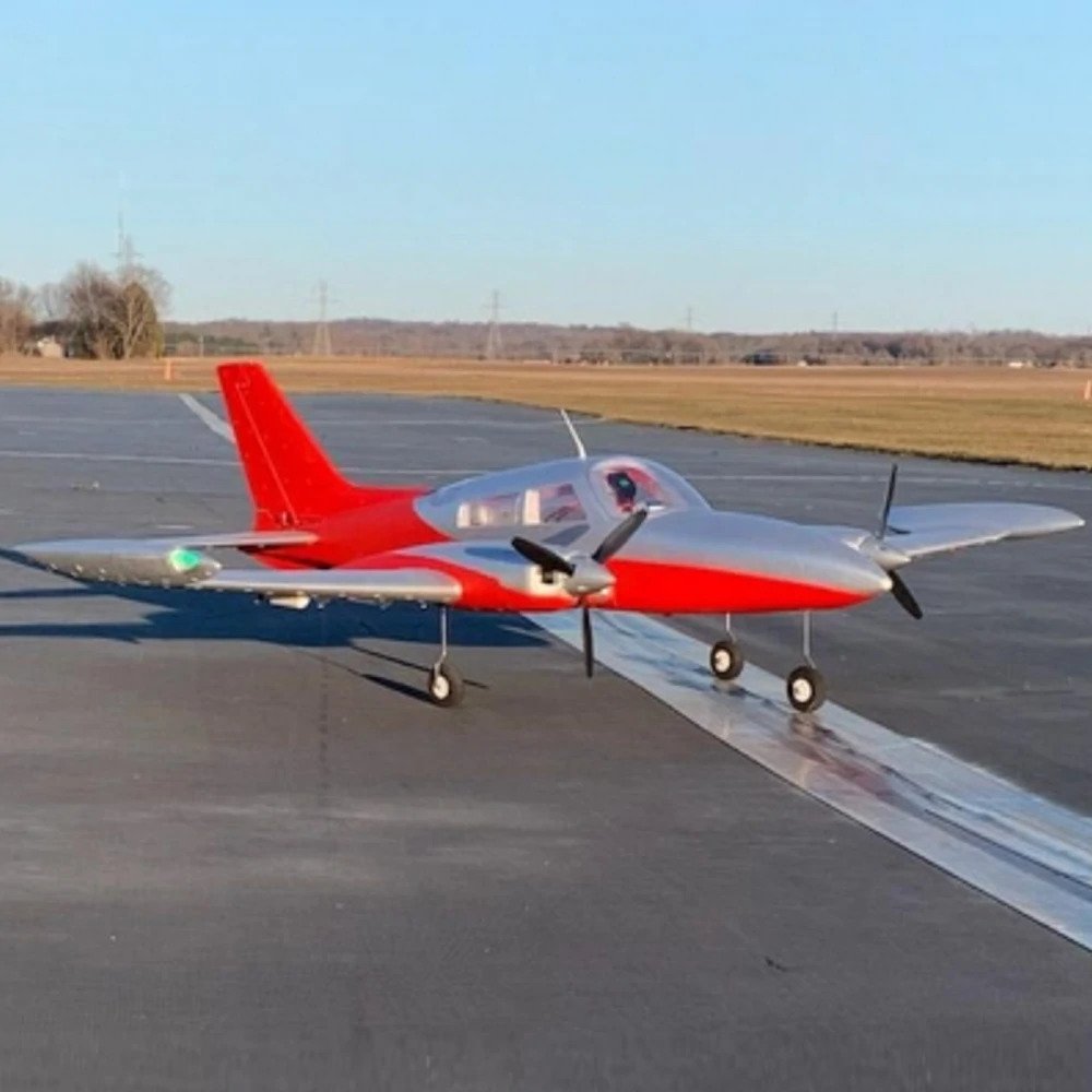 Dynam Cessna 310 Grand Cruiser V2 Electric RC Airplane PNP 1280mm Wingspan With Flaps Red