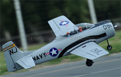 Dynam T-28 Trojan 1270mm EPO RC Plane With Retracts PNP Grey