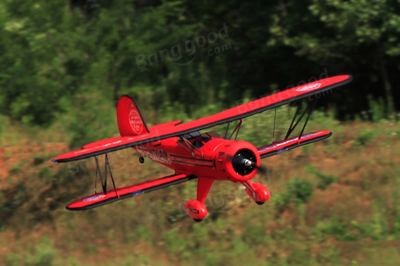 Dynam Waco Red 1270mm 50inch Wingspan RC Airplane PNP