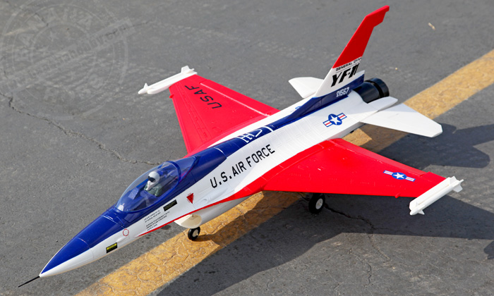 Freewing 6-CH F-16 Fighting Falcon 360 Full Axis Vector Thrust Aerobatic RC EDF Fighter Jet Ready-To-Fly