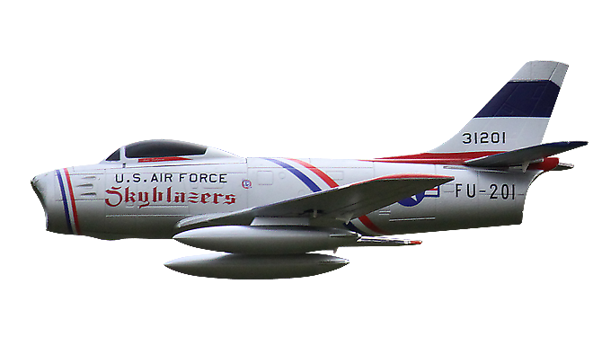 Freewing F-86 Sabre 64mm EDF Electric RC Jet Skyblazers Ready-To-Fly