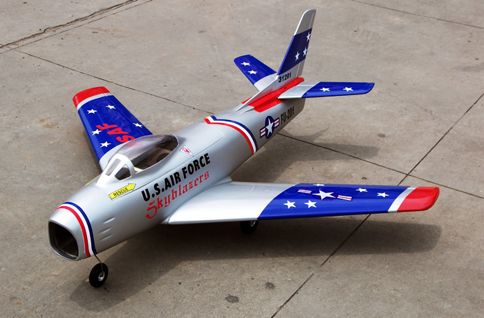 F-86 Sabre 100 EDF Fiberglass 49.4'' RC Airplane ARF, Returned Item