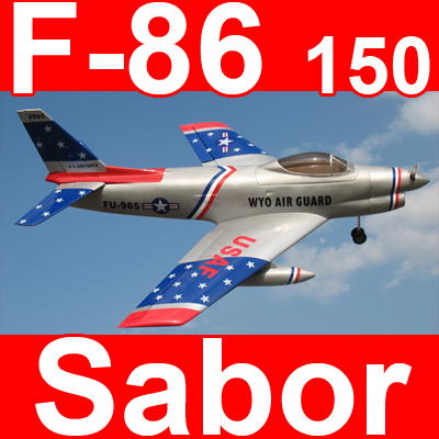 F-86 Sabre 150 60''RC Airplane ARF, Returned item
