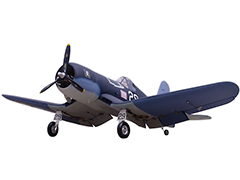 F4U Corsair 30CC 74'' Fiberglass Balsa RC Warbird Plane, Returned Item