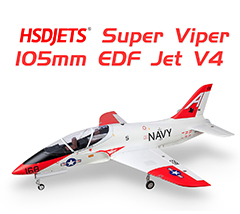 HSDJETS 105mm EDF Super Viper V4 Navy Marine PNP 12S With Electromagnetic Brake