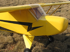 Piper Cub J-3 40 Nitro Gas RC Airplane 71.5'' ARF, missing windshield