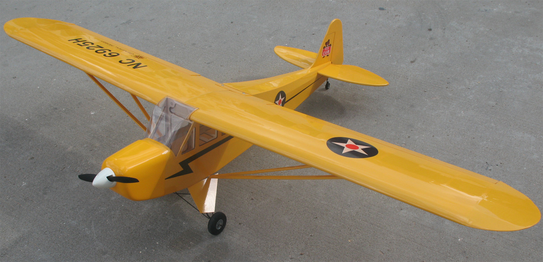 piper j 3 cub model airplane