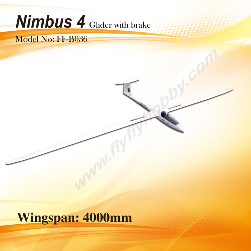 Flyfly Nimbus 4m/157'' Glider With Brake FF-B036