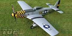 Toprc P-51D Mustang Yellow 750mm/30.00in EPO Electric RC Airplane Ready-To-Fly