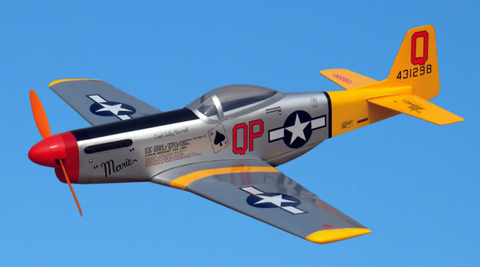 P-51D Mustang Electric 33.5'' RC Airplane ARF