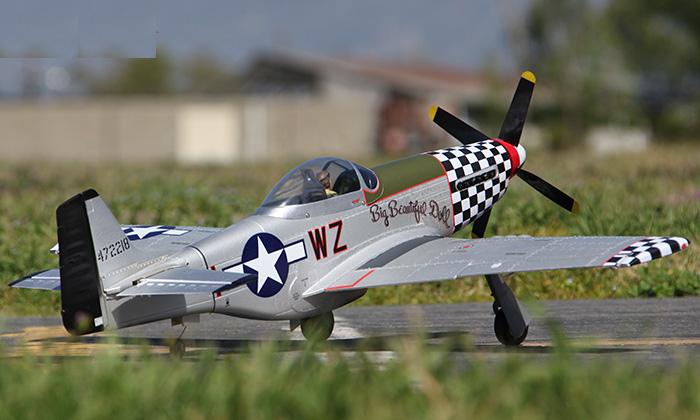 RC AIRPLANE P-51 MUSTANG Electric Brushless Plane w/ Gyro Rc Park Flyer RTF RED 