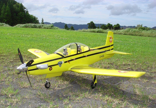 Unique Models Pilatus PC-9 1200mm PNP Yellow