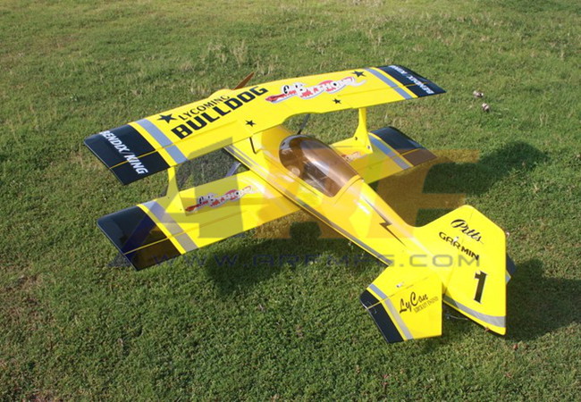 Goldwing ARF-Brand Pitts 30CC 60''/1530mm Version 2 RC Plane Yellow B