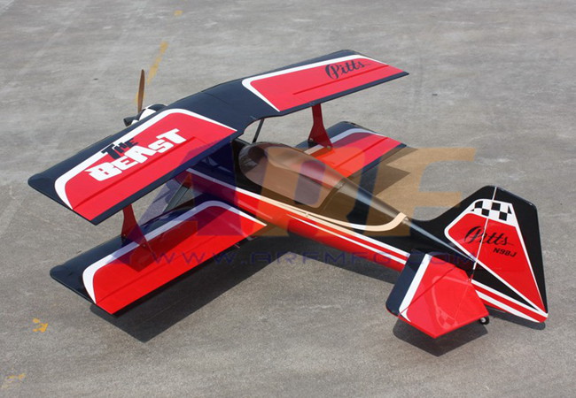 Goldwing ARF-Brand Pitts Python 50CC 71''/1800mm RC Plane Red A