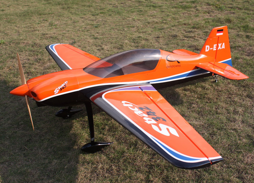 Goldwing Sbach 342 30CC V3 All Carbon Aerobatic RC Airplane Version 3 Orange B