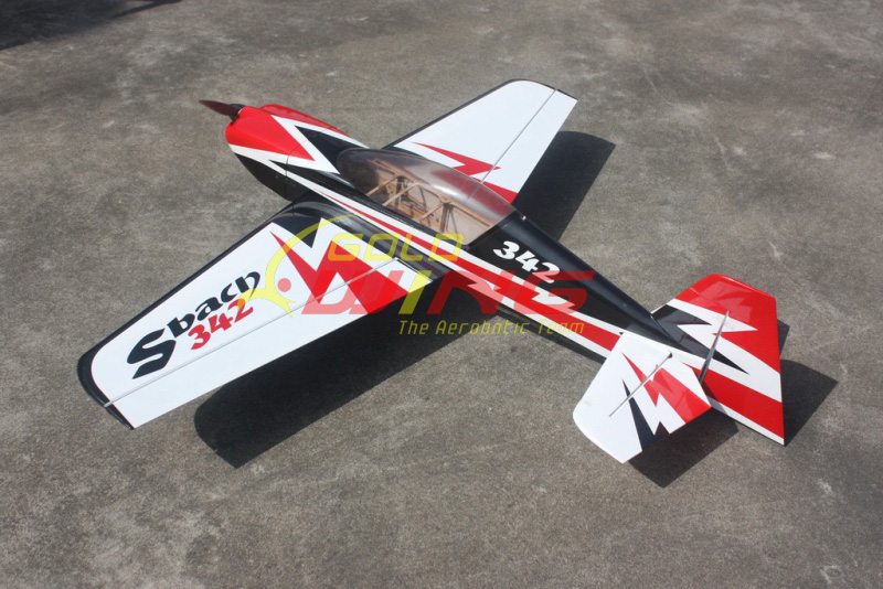 Goldwing All-Carbon-Fiber Sbach 342 50E 55'' Aerobatic RC Airplane Thunderbolt A