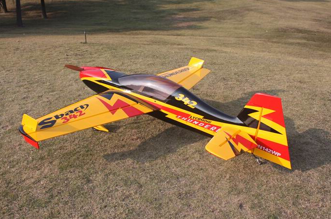 Skyline SBach 342 70 60'' Aerobatic RC Airplane Carbon Version Yellow C