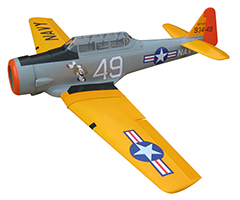 Soaring Eagle AT-6 Texan 84"/2135mm 45CC Fiber Glass RC Airplane Silver