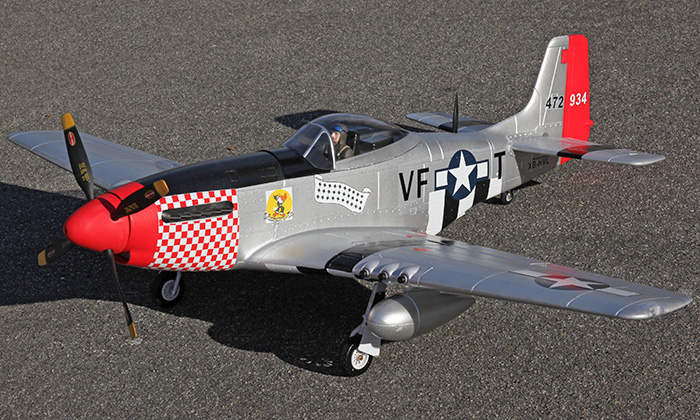 Starmax P-51 Mustang 1600mm/63in EPO RC Airplane Shangri La PNP, Returned Item