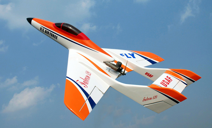 Super Falcon 120 63'' Pusher Jet RC Airplane ARF White