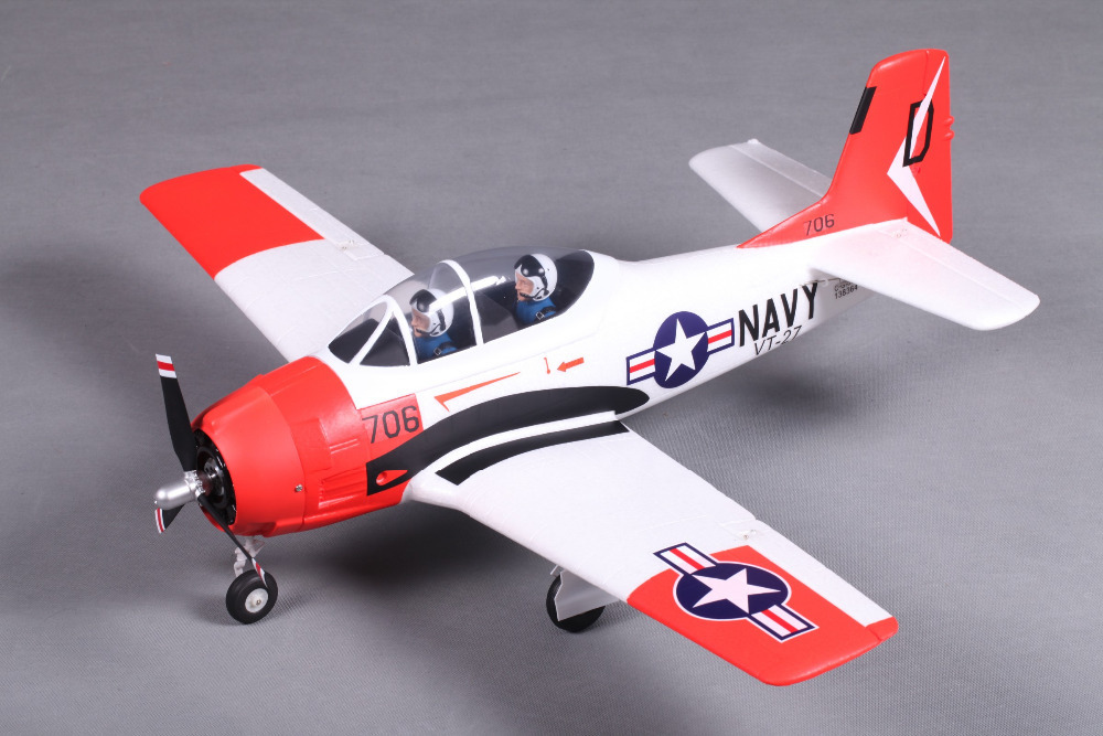 T-28 Trojan A-202 Warbird 800mm Wingspan EPO Electric RC Plane PNP Version with Motor ESC Servo