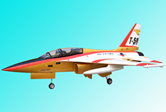 Unique Models T-50 820mm Wingspan 70mm EDF RC Jet PNP Golden